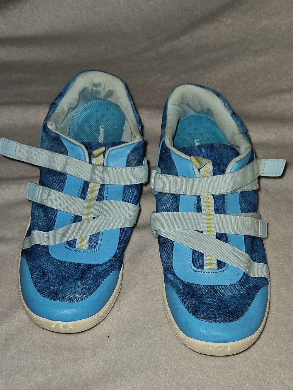 Womens Lands' End Aquatic Water 2 Velcro Strap Adjustable Sock Beach Shoes 9